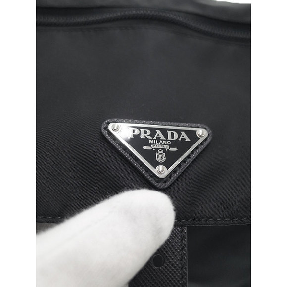 Prada Nylon Shoulder Bag Black - Picture 6 of 9